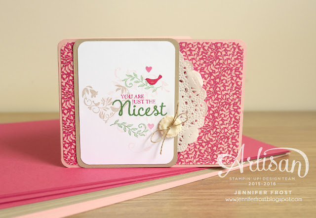 You are just the nicest, First Sight, Picture Perfect, Stampin' Up!, Papercraft by Jennifer Frost, Join my Stampin' Up! team