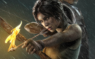 Tom Raider Lara Croft Flaming Arrow HD Wallpaper