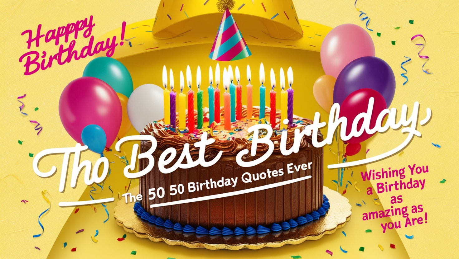 From Funny to Fabulous: The 50 Best Birthday Quotes Ever