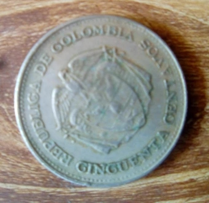 [COD202339C] Moneda 50 Centavos 1959 con Giro