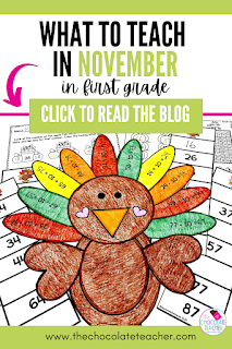 Use these fun and exciting November teaching ideas for math, ELA, and social studies learning your students will love. From BINGO to map skills, to write the room activities, these November teaching ideas will keep your kids engaged and ready to learn this fall. #thechocolateteacher #novemberteachingideas #novemberlessons #novemberela #novembermath