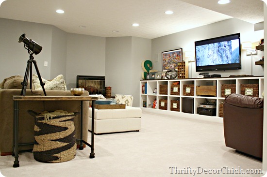bright finished basement