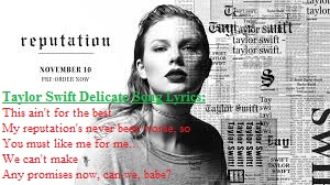Latestsongs Taylor Swift Delicate Hd Video Song Download 2018