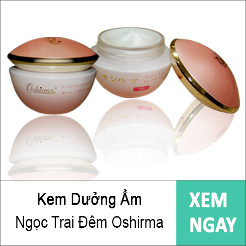 Cream Dưỡng Ẩm Ngọc Trai Đêm Oshirma 30g - Giữ ẩm, làm căng da, nâng cơ xệ