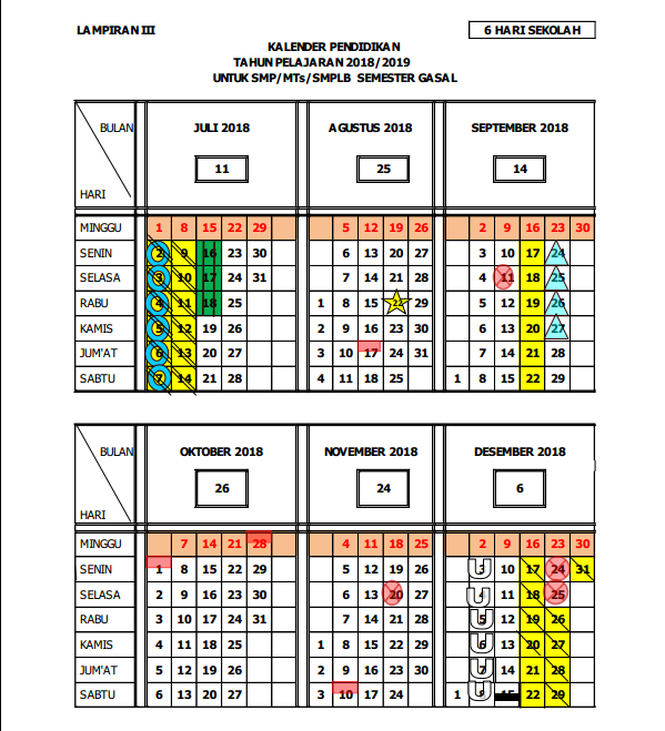  Pemerintah Provinsi Jawa Tengah saat ini telah mengeluarkan  Kalender Pendidikan 2019/2020 Jawa Tengah RESMI