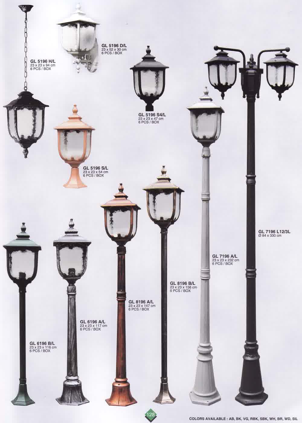 Desain Tiang  Lampu  Taman Menarik Lengkap Aneka Lampu  Lengkap LED 