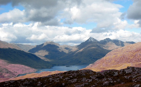 Ben Aden & Sgurr na Ciche from N Morar Ridge: TGO CHallenge 2012