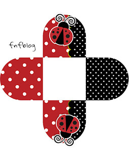 Ladybug Party Free Printable Box.