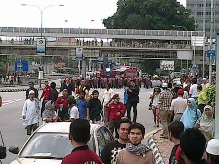 Tujuh ditahan demonstrasi di ibu kota