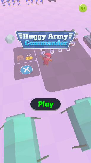 Play Huggy Army Commander game on 2playergamesonline