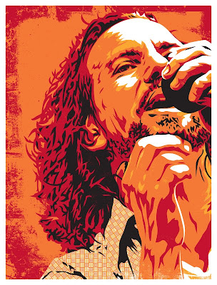 Eddie Vedder Screen Print by Joshua Budich