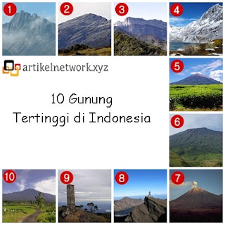 10 Gunung Tertinggi di Indonesia