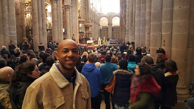 At the pilgrim's mass