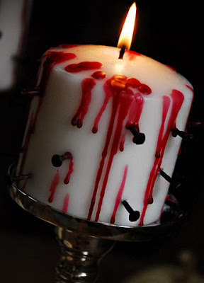 macabre candles diy halloween craft