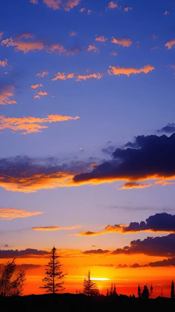 Cloudy Evening iPhone Wallpaper