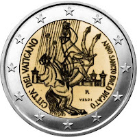 vatikaani 2 euroa 2008