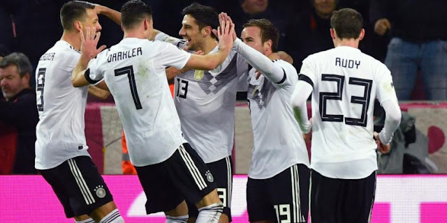 Jerman menang tipis atas arab saudi dengan score 2-1