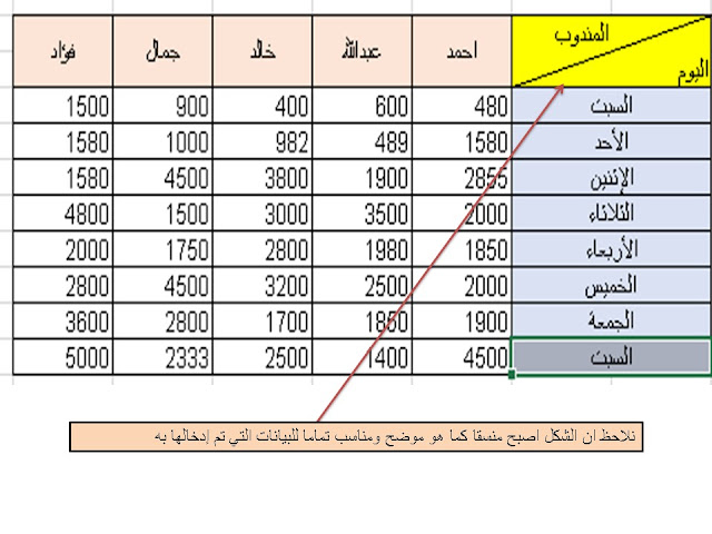 طرق وخدع تقسيم الخلية فى الاكسل Excel