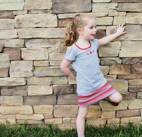 Sewing and reviewing The Practically Perfect Girl's Tee Shirt by Muse of the Morning | The Inspired Wren