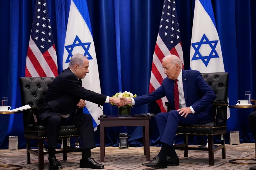 Presidente Joe Biden se reúne com o Primeiro-Ministro israelense Benjamin Netanyahu em Nova York, quarta-feira, 20 de setembro de 2023. Biden estava em Nova York para discursar na 78ª Assembleia Geral das Nações Unidas | Susan Walsh/AP