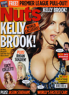 Kelly Brook on  the cover of Nuts Magazine August 2012 Issue