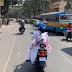 Breaking: Chief Minister Mamata Banerjee rides a scooter to protest petrol price hike