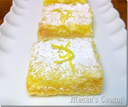 Lemon Bars w/White Chocolate Chips