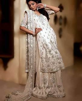 White Pakistani Bridal Wedding Dresses