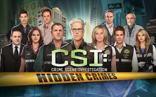 Screenshots of the CSI: Hidden Crimes for Android tablet, phone.