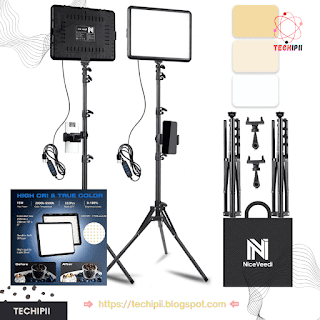 LED Video Light Kit NiceVeedi Studio Light Photography Lighting Kit with Tripod Stand Photo studio techipii
