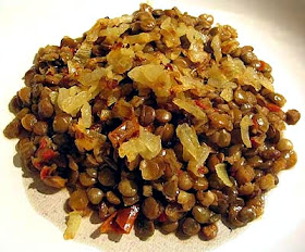 Lentils with Browned Onion and Garlic