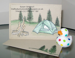 Stampin' Up! Made by Susan Simpson Independent Stampin' Up! Demonstrator, Craftyduckydoodah!, The Great Outdoors, Happy Scenes,