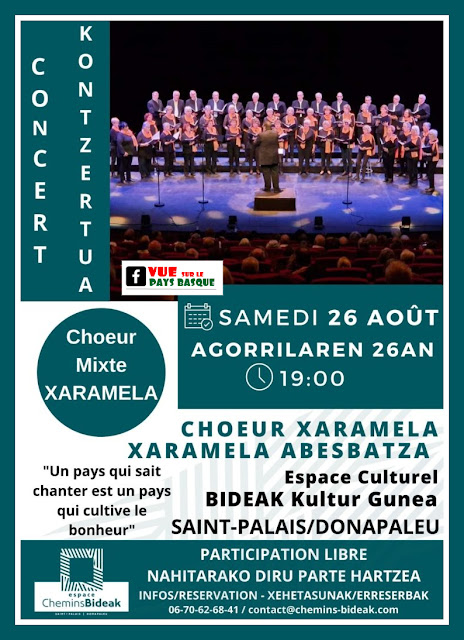 Concert du chœur Xaramela 2023 à Saint-Palais