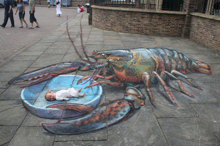 alt="Creative Julian Beever Pavement, Street 3D Art Gallery, Chalk Drawings"