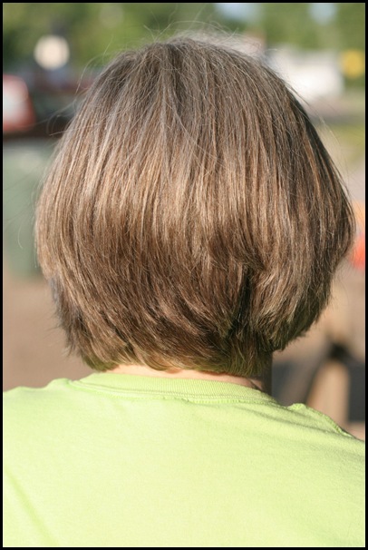 my hair back