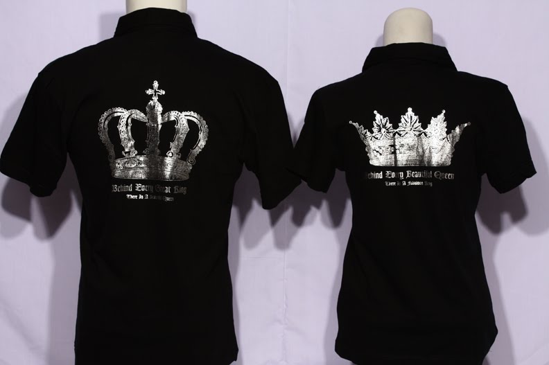  Couple  Tshirt Pilihan Kaos Polo King  dan Queen  Sudah Ready