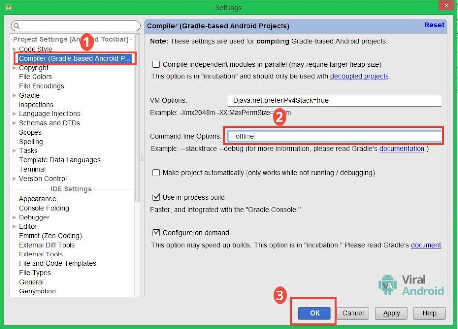 Android Studio Setting- Compiler