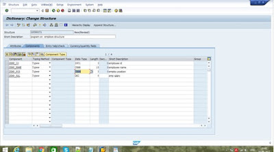 Step by Step Tutorial on Creating Structure in SAP ABAP