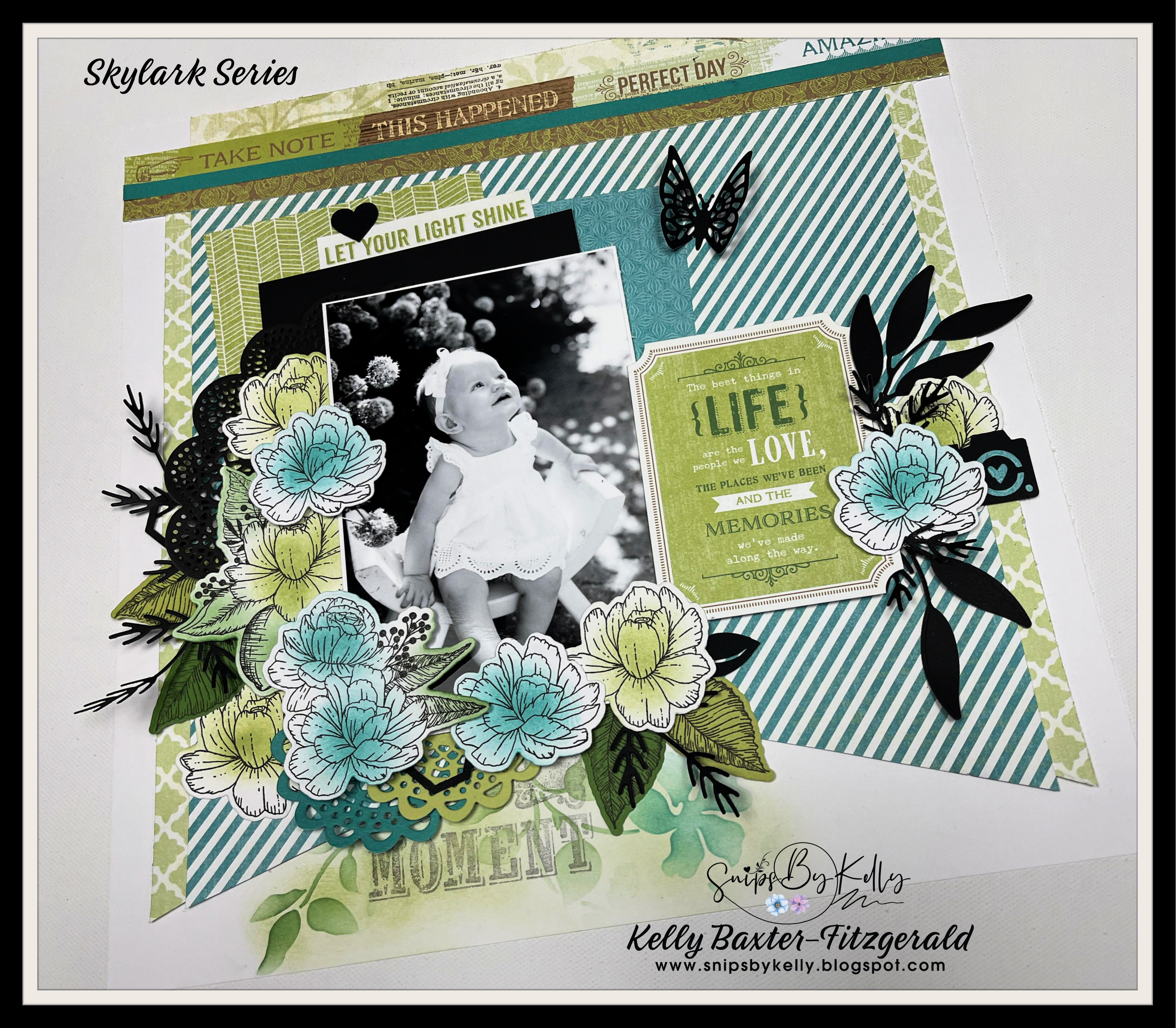 How To Make Stencils For Cute Scrapbook Layout Backgrounds@snipsbykelly 