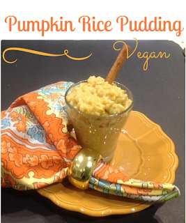 Vegan Rice pudding in a glass mug