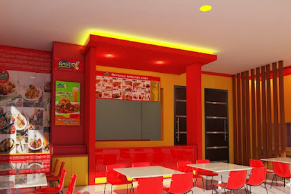 Design restoran fried chicken kentang burger donat fast food