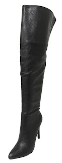 womens black thigh high stiletto boots for sexy steampunk outfit