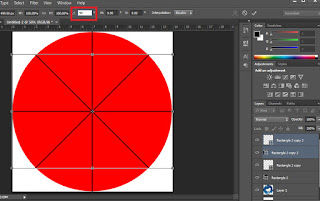 cách chia hình tròn thành nhiều phần bằng nhau trong Photoshop