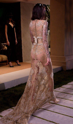 Kendall Jenner shows off her bum in see through dress (photos)