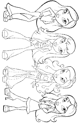 Bratz Coloring Pages on Bratz Coloring Pages Brings You Three More Color In Pictures Of Bratz