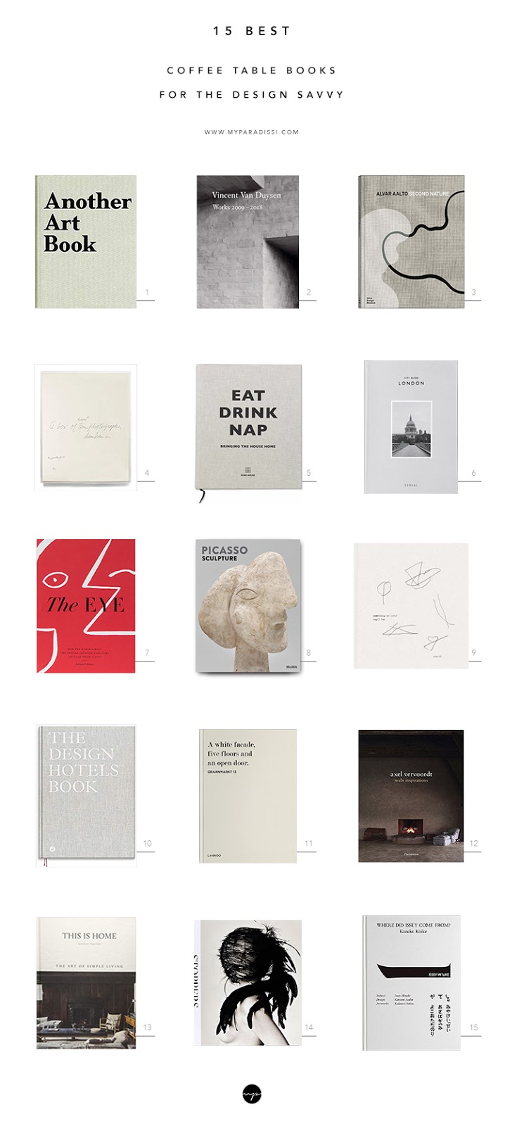15 Best Coffee Table Books For The Design Savvy My Paradissi