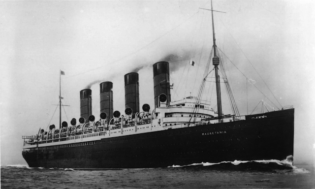 rms Mauretania starting from cold