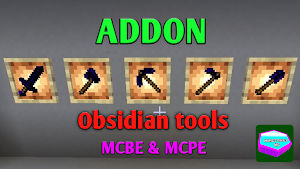 Obsidian tools Addon for MCPE y MCBE 