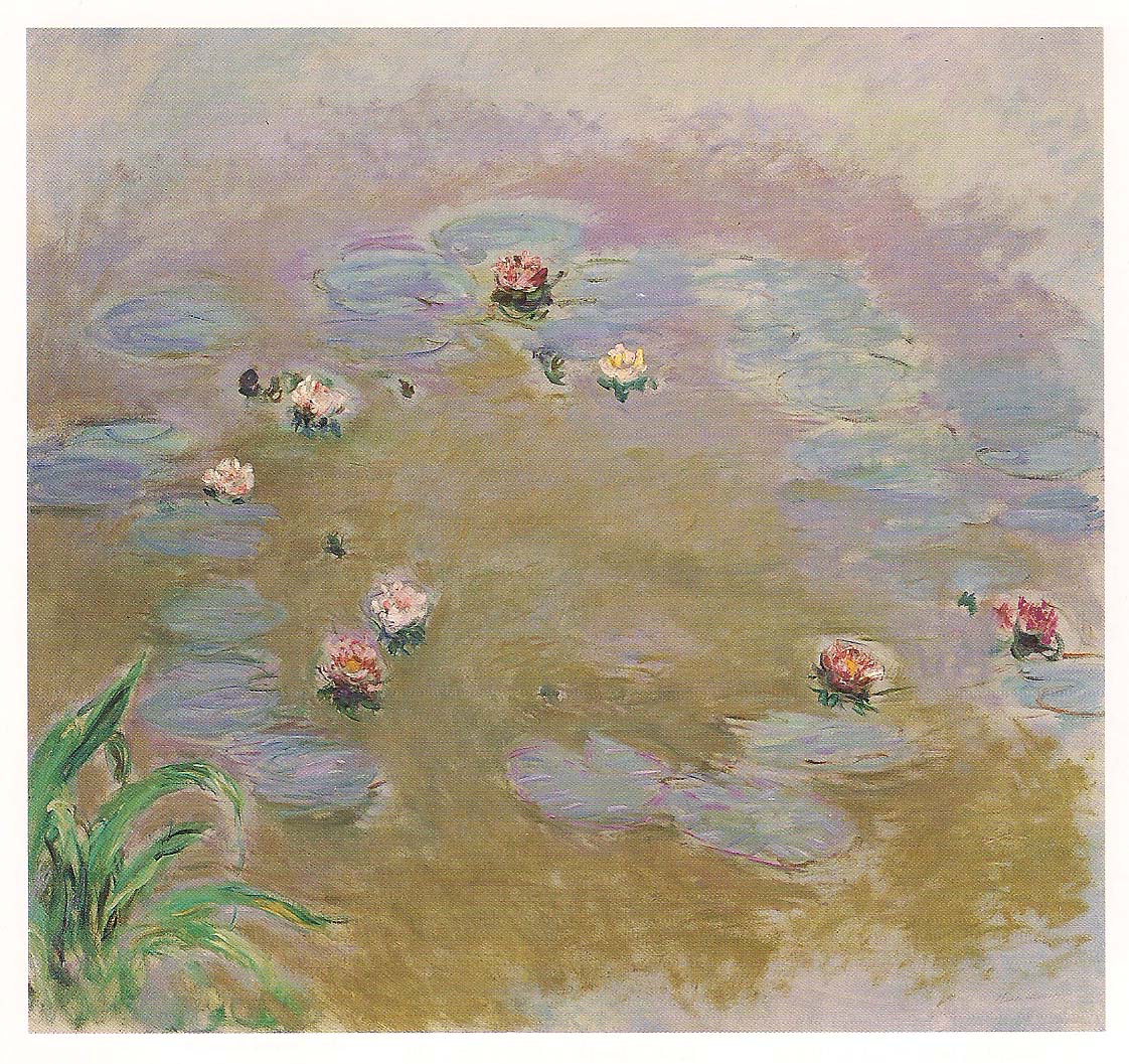 Oil on canvas, Nympheas, Claude Monet.