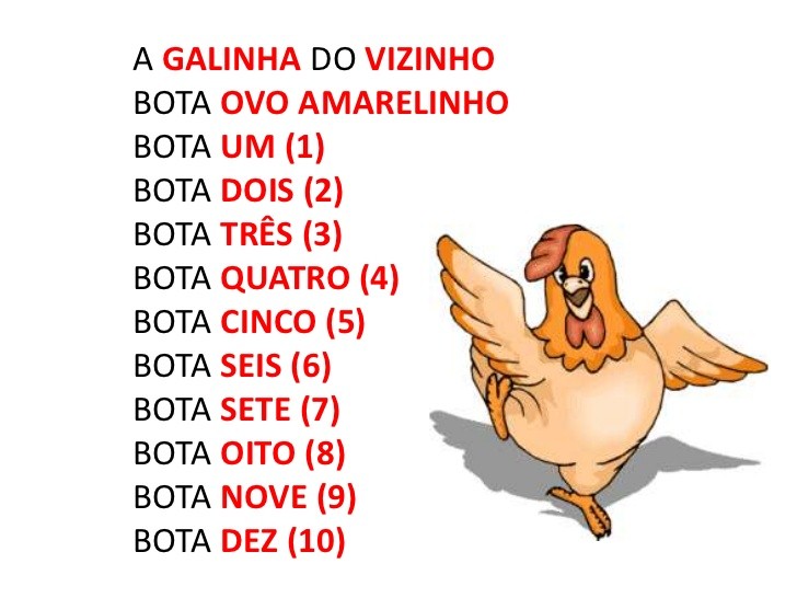 Resultado de imagem para música a galinha do vizinho